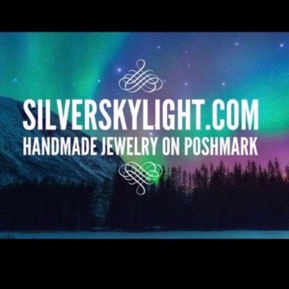 Lava rock & iridescent opalite chips fairy moon star bead bracelet boho - Picture 10 of 10